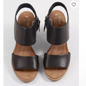 TOMS Majorca Leather Heeled Sandal